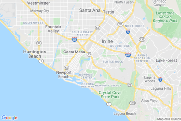 Newport Beach, CA Map