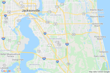 Jacksonville, FL Map