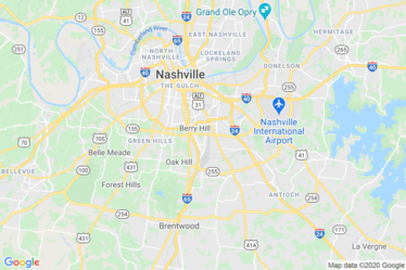 Nashville, TN Map