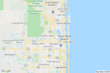 West Palm Beach, FL Map