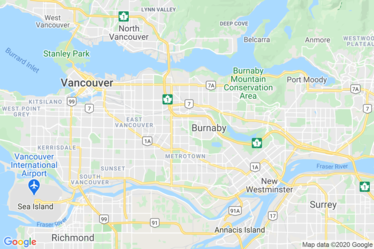 Burnaby, BC Map