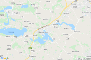 Skanderborg Map