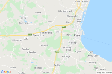 Bjæverskov Kort