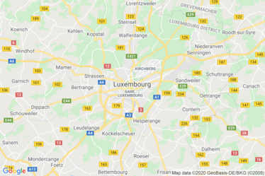 Luxembourg City Map