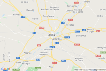 Lleida Mapa