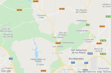 Tres Cantos Map