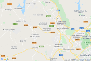 Villanueva de la Cañada Mapa