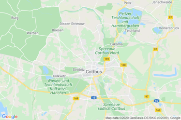 Cottbus Karte