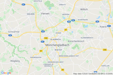 Mönchengladbach Karte