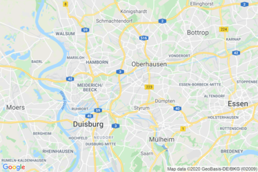 Oberhausen Karte