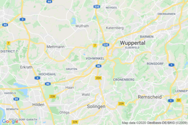 Wuppertal Map