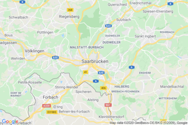 Saarbrücken Map