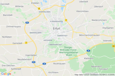 Erfurt Karte