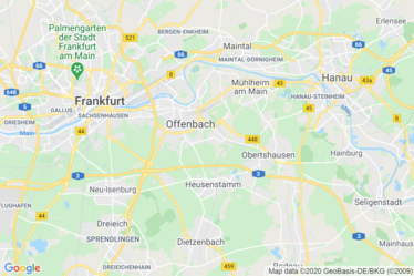 Offenbach Karte