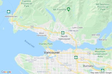 North Vancouver, BC Map