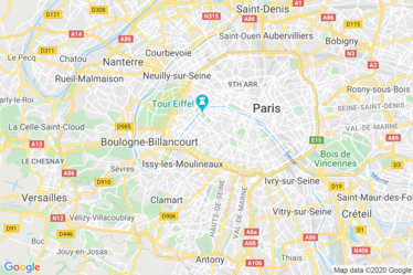 Paris 15 Map