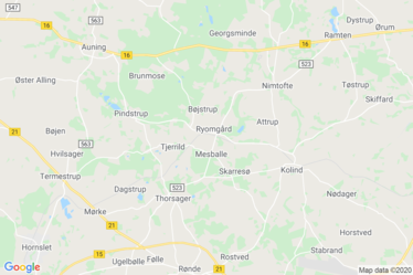 Ryomgård Kort
