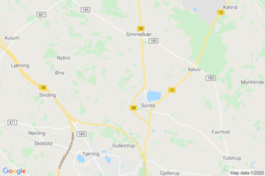 Vestjylland Kort