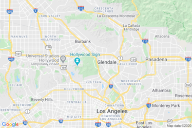 Glendale, CA Map