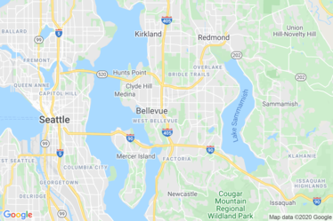 Bellevue, WA Map